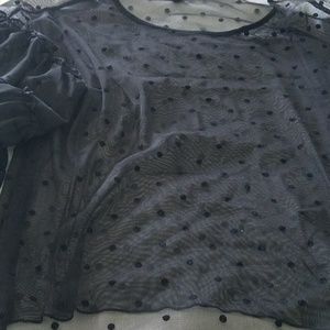 Express Lace Black Top